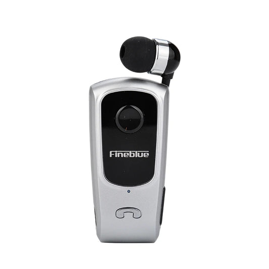 Fineblue F920 Wireless Retractable Portable Bluetooth Headset Headphone Remind Vibration Wear Clip Sports Collar Clip Earphone